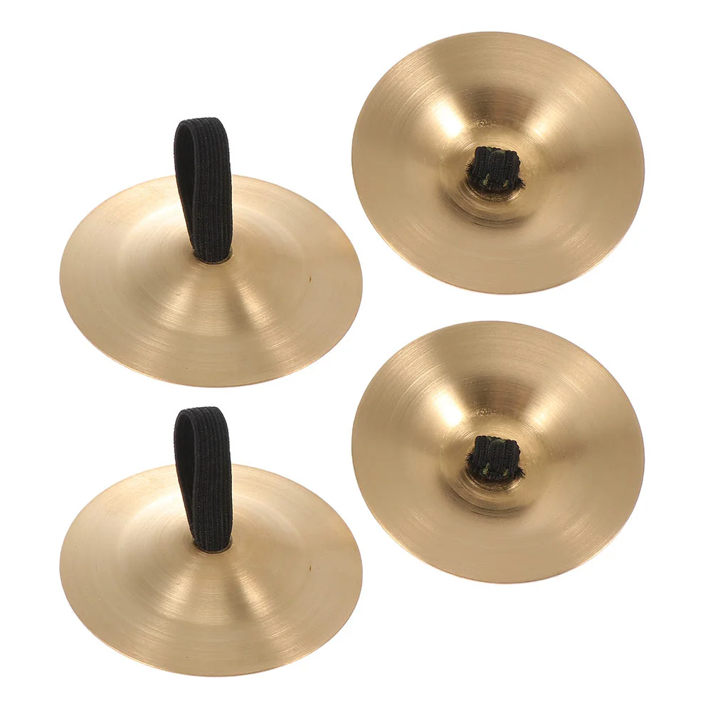 

Finger Brass Zills Sagats Cymbals 2in Orff Copper Kids' Musical Instruments Dancing Props