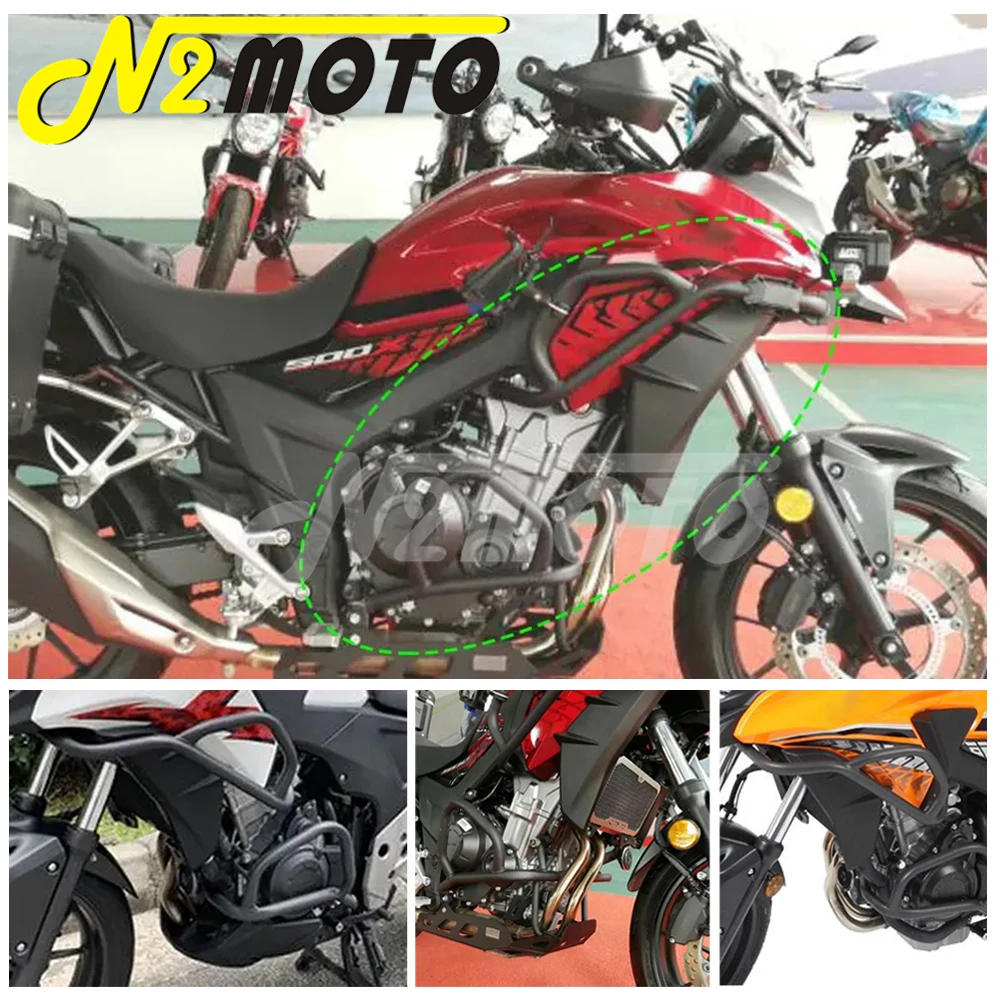 Защита двигателя мотоцикла для Honda CB500X CB400X CB500F CB400F черная защита Бампера 2013-2018