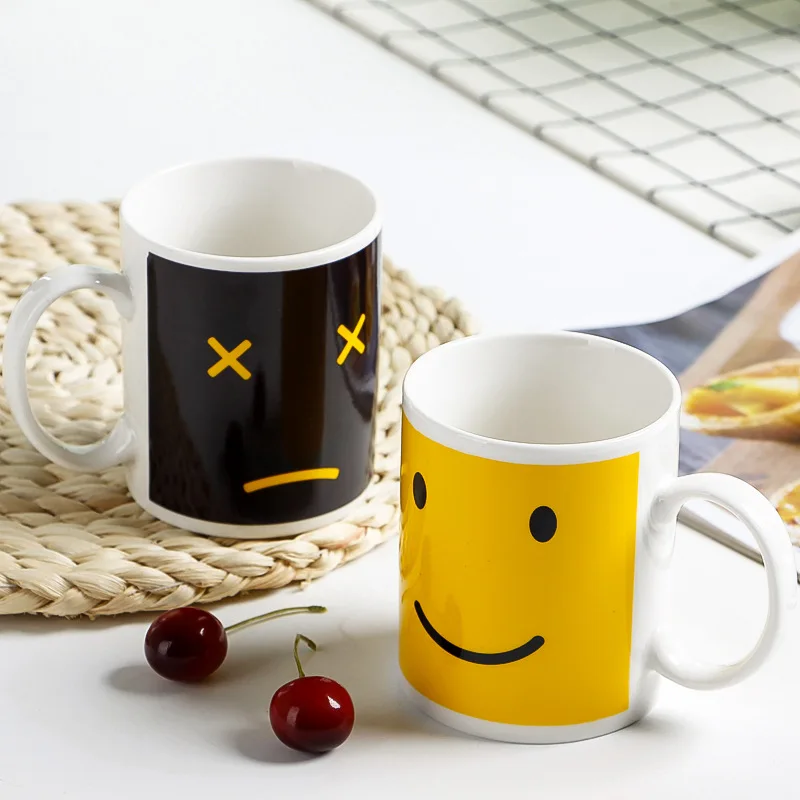 

Creative Porcelain Cup Novelty Mug Thermosensing Owl Color Changing Cup Magic Cup Coffee Cup Set