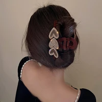 2022 new korean fashion women hairpins love bowknot hair claws adult geometric barrettes girls hair accessories hair clips