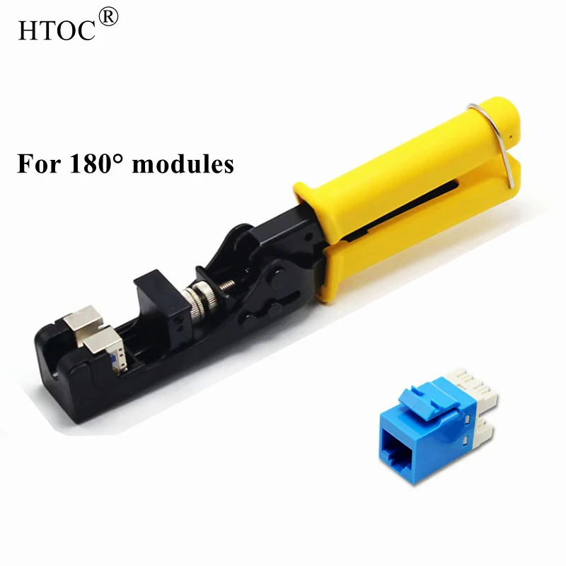 Htoc 180 ° Módulo de Rede Fio Cortador Rj45 Módulo Quadro Fio Cortador Ferramenta Terminação para Cat5 Cat6 4-pair Utp Jacks