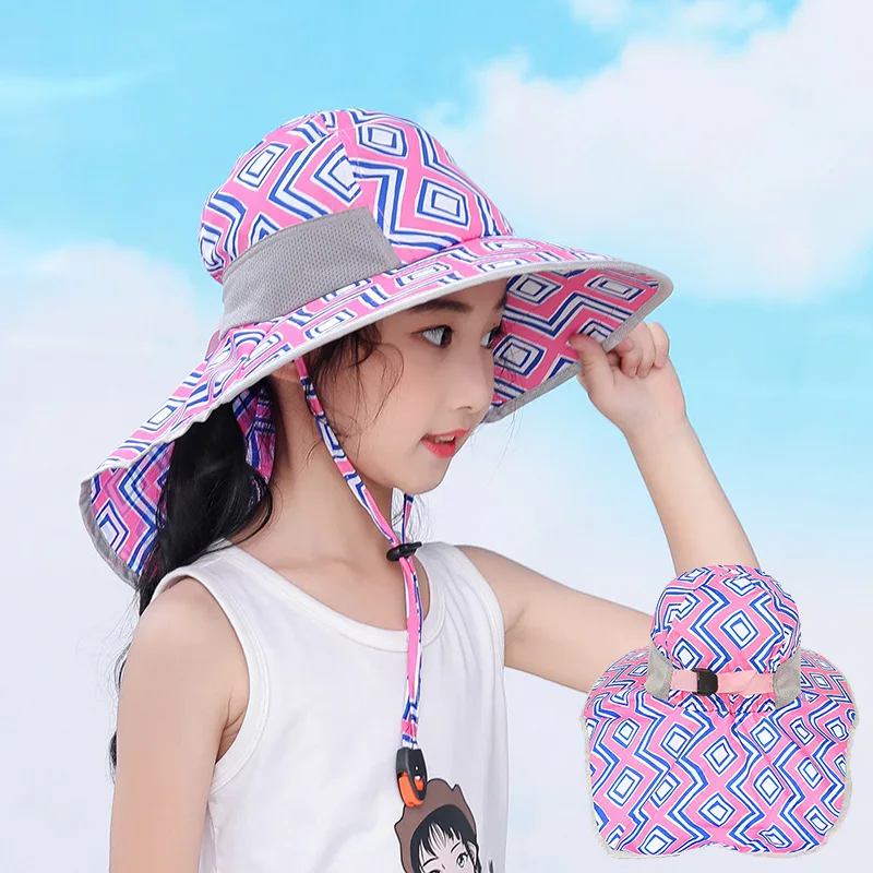 Children's Outdoor Sun Hat  Fisherman Hat Uv Baby Beach Sun Hat