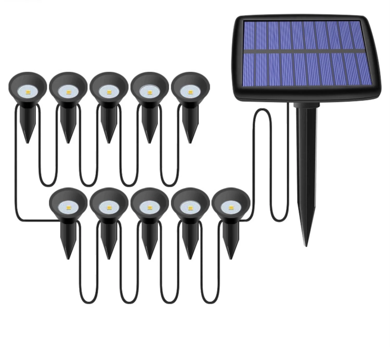 

Solar Lawn Light LED Solar Light Garden Lawn Lamp Outdoor Waterproof In-Ground Light Garden Landscape Lamp Pathway Spike Light