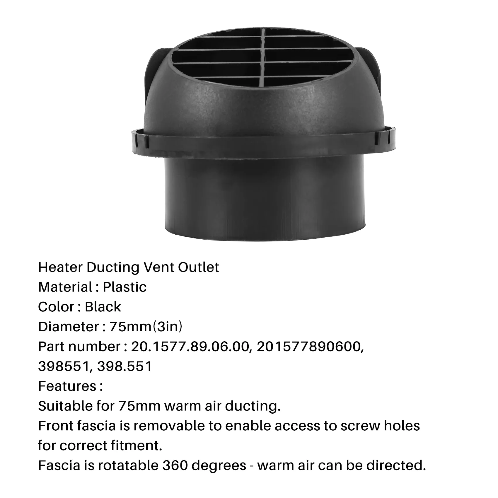 Автоматический конверт Tuyau de Chauffage 75 мм тканевый штифт штифты для волос сборка Air