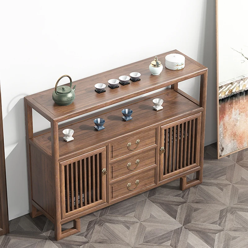 Буфет в деревенском стиле с деревянными выдвижными ящиками дизайнерский