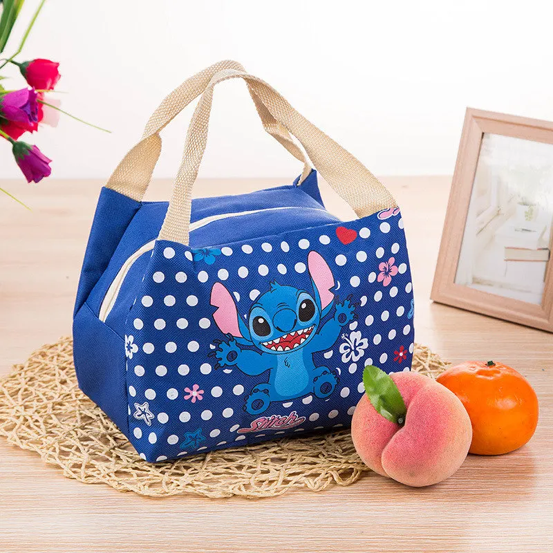 Frozen Stitch Cute Box Bag Lunch Barbecue Plush Doll  Handbag Outdoor Ice Tote Bag