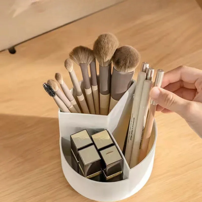 Вращающийся на 360° большой емкости вращающийся держатель для ручек макияжа