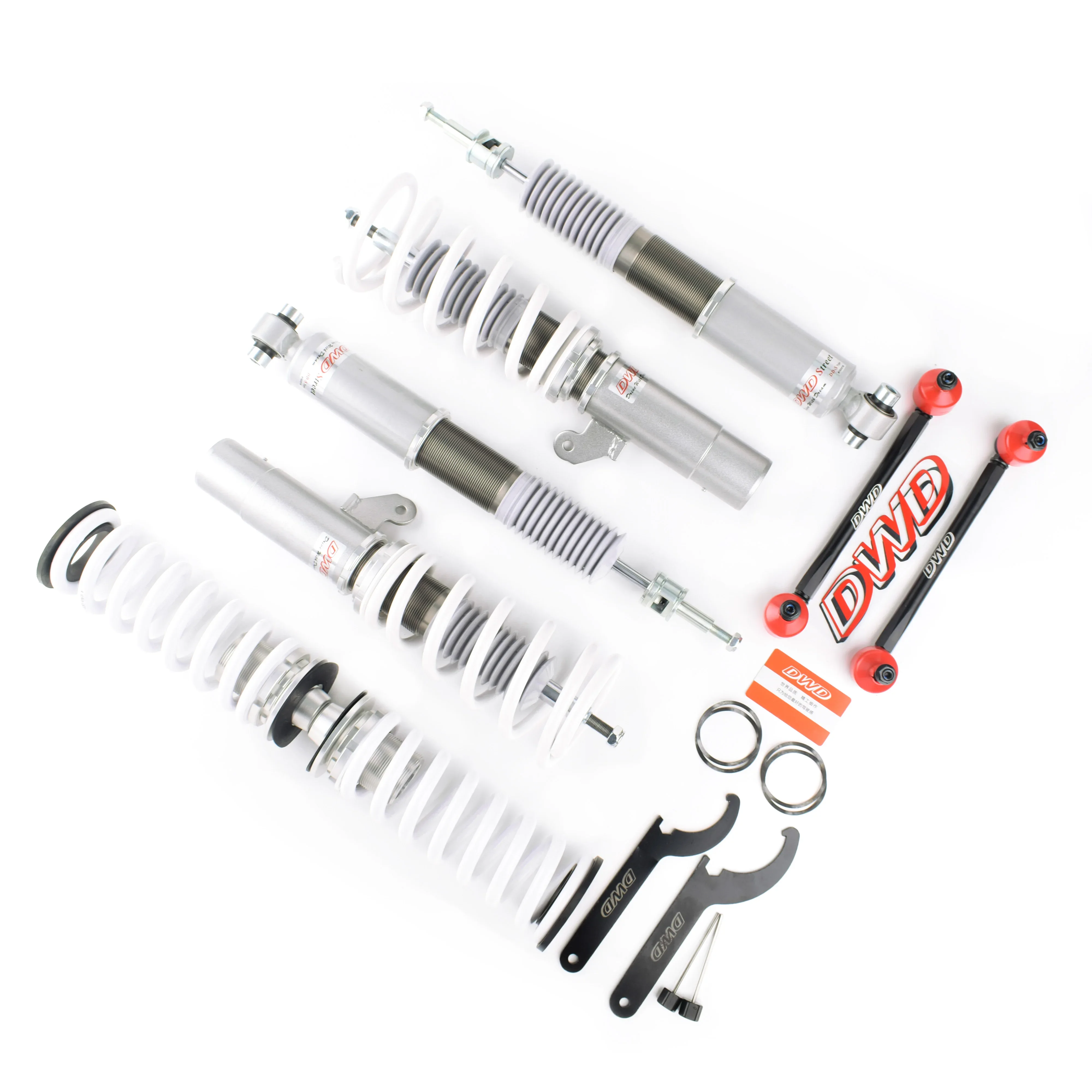 Оптовая продажа 32-ступенчатый Регулируемый монотрубчатый амортизатор coilover для