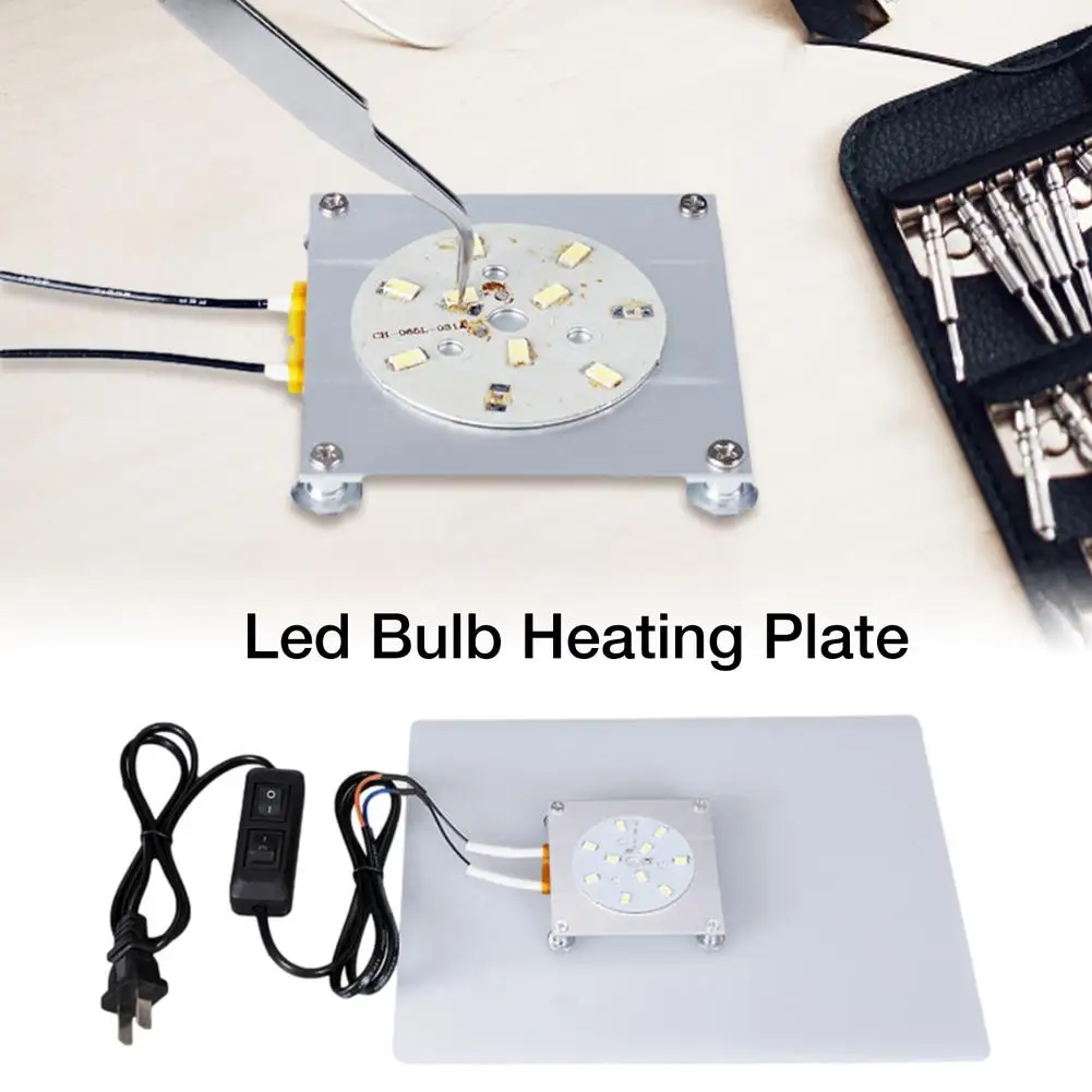 

300W PTC Heating Soldering Plate Hot Plate LED Lamp Bead Desoldering Station LED Remover Chip Welding Station for LED Repair