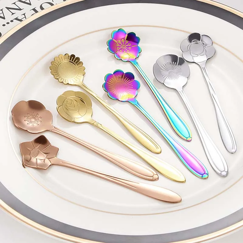 

8 шт., набор ложек для кофе, из нержавеющей стали