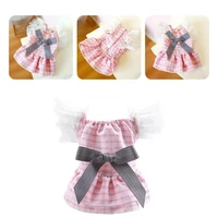 dog skirt fashionable cozy breathable lace bow tie dog dress for dog pet skirt pet dress
