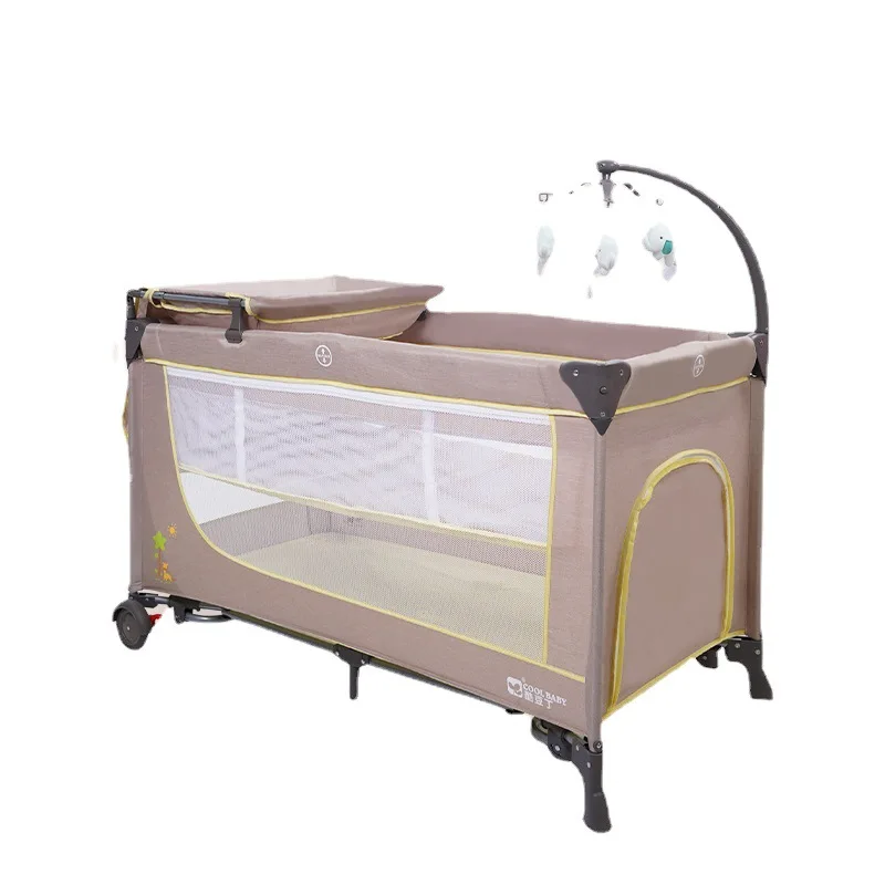 COOL BABY Multifunctional Foldable Portable Movable Baby Nursing Table Function Baby Play Bed