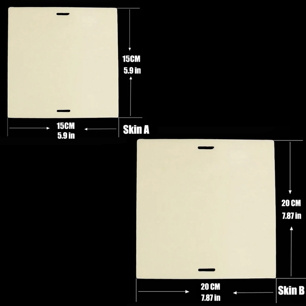 Кожа для практики татуировки 3 мм с эластичным ремешком двухсторонняя пустая