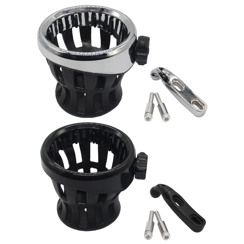 

Drink Holder (Black) with Black Perch Mount for Wing GL1800 Motorcycle