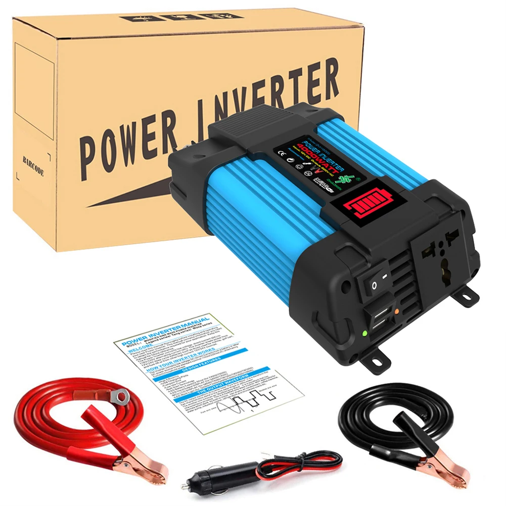 

Автомобильный инвертор напряжения, 4000 Вт, 6000 Вт, от 12 В до 110/220 В