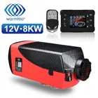 Дизельный Обогреватель воздуха Warmtoo 5-8 кВт, 12 В, автомобильный обогреватель, стояночный обогреватель с большим переключателем, оснащенный пультом дистанционного управления для вилочного погрузчика, грузовика, автобуса