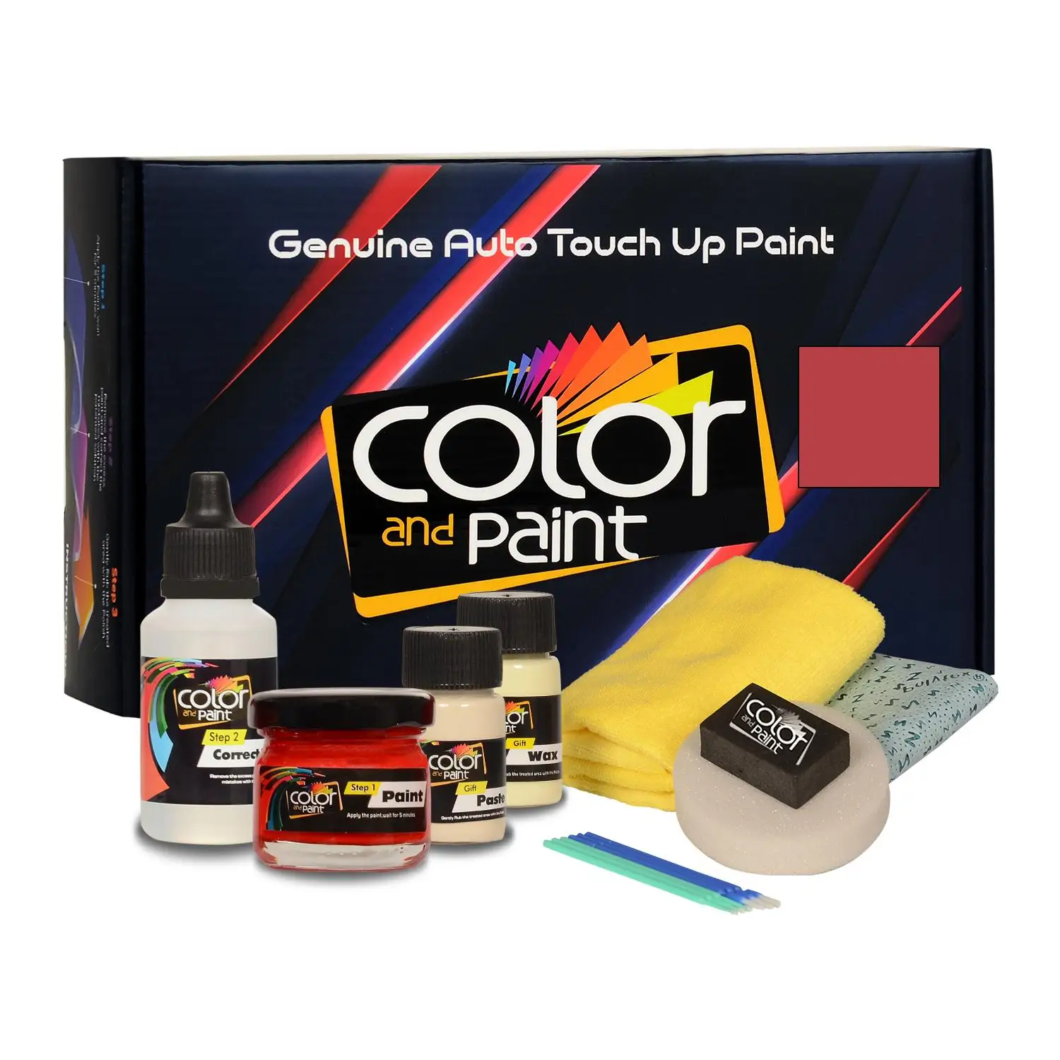 

Color and Paint compatible with Subaru Automotive Touch Up Paint - BERRY RED with-49A-Basic Care