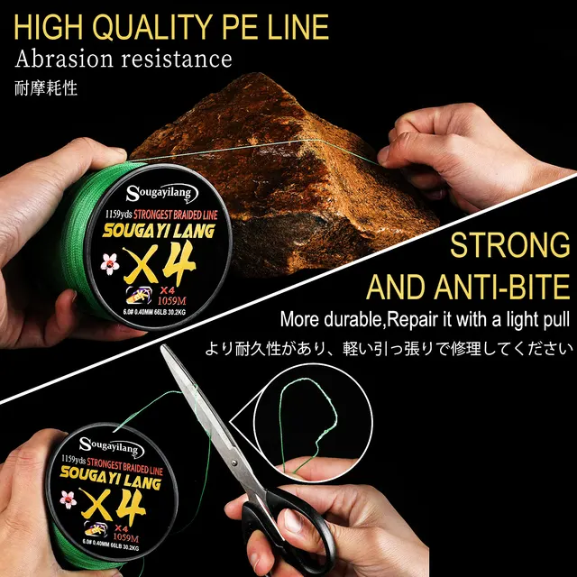 Sougayilang 4X Superpower Braided Line 4