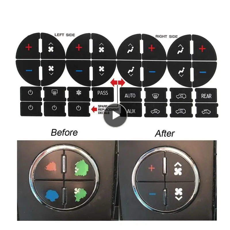 

For Chevy Buick SUV Vehicle Car Styling AC Button Repair Car Sticker Kit Car Accessories Automotive Interior Car Exterior