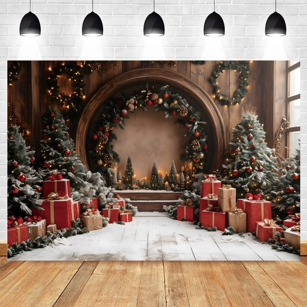 Рождественский венок для фотосъемки