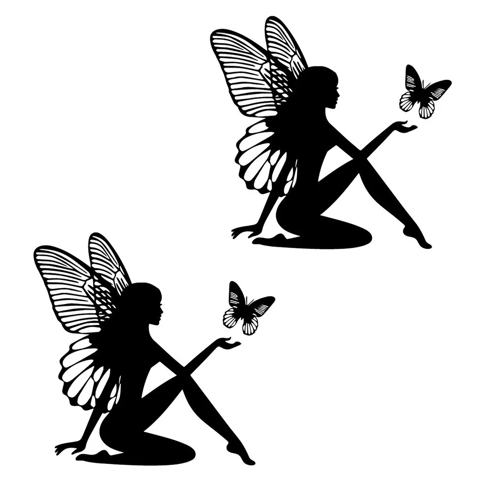 

Hood Butterflies Decal Sticker Vehicle Body Stickers Car Bumper Girl Fairy Decals Truck Window