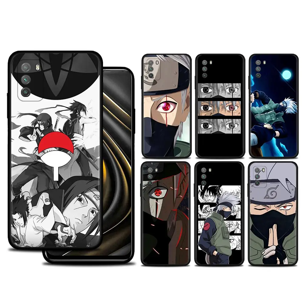 

Anime Naruto Hatake Kakashi Phone Case For Xiaomi 12 11T 10T Pro 11 Lite 9T Poco X3 GT X4 NFC M3 M4 Pro F3 Pocophone F1 Cover