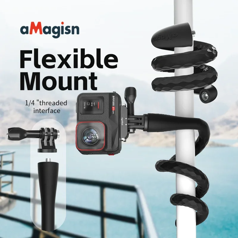 Гибкая палка для селфи Insta360/GoPro/DJI многофункциональное гибкое крепление