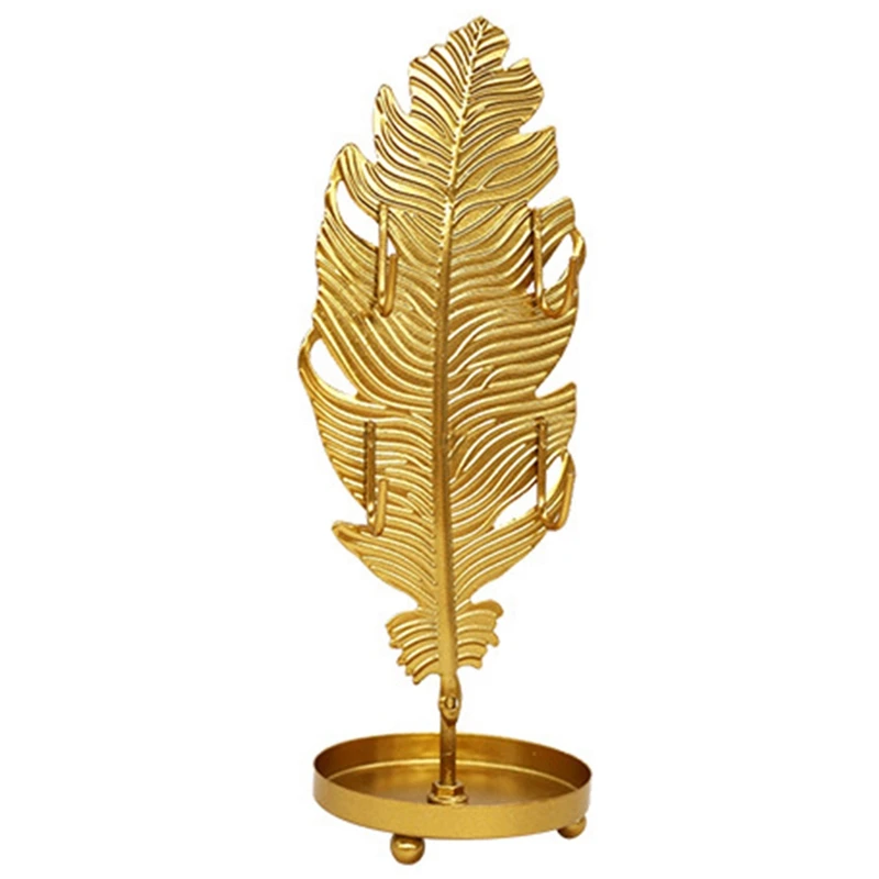 

Mini European Style Metal Necklace Earrings Jewelry Display Stand Home Storage Decoration