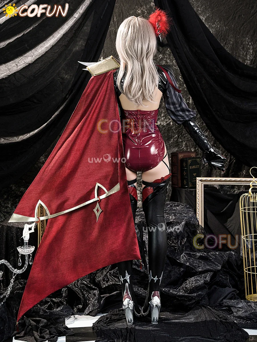COFUN Эксклюзивный Succubus Eula Косплей Genshin Impact Ver. Костюмы на Хэллоуин размер S-3XL