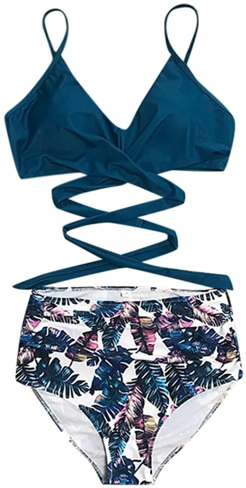 Сексуальный женский купальник бикини из двух предметов на бретельках купальный