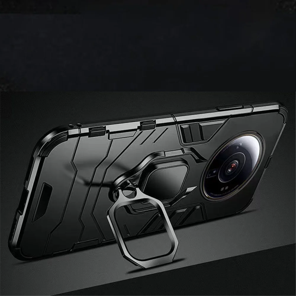 

12S Ultra Case For Xiaomi 12S Ultra Case Armor Ring Car Holder Cover For Xiaomi 12S Ultra Case For Xiaomi 12S Ultra 12X 12 Pro