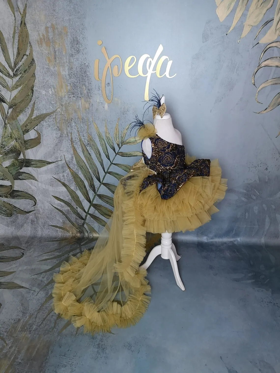 

Платье для девочки со съемным шлейфом, милое платье для первого причастия, бальное платье принцессы, вечернее