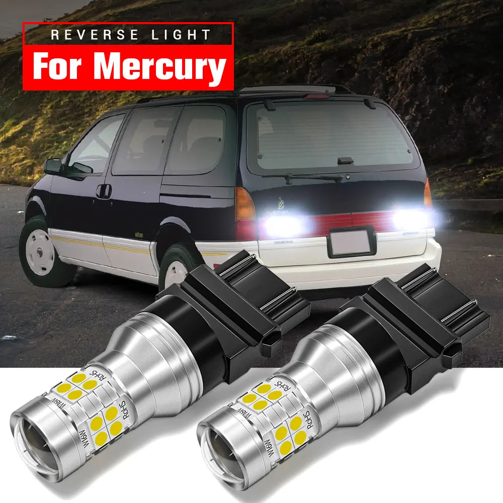 

2x LED Reverse Light Lamp Backup Blub T25 3157 3156 P27W Canbus For Mercury Mountaineer Marauder Monterey Grand Marquis