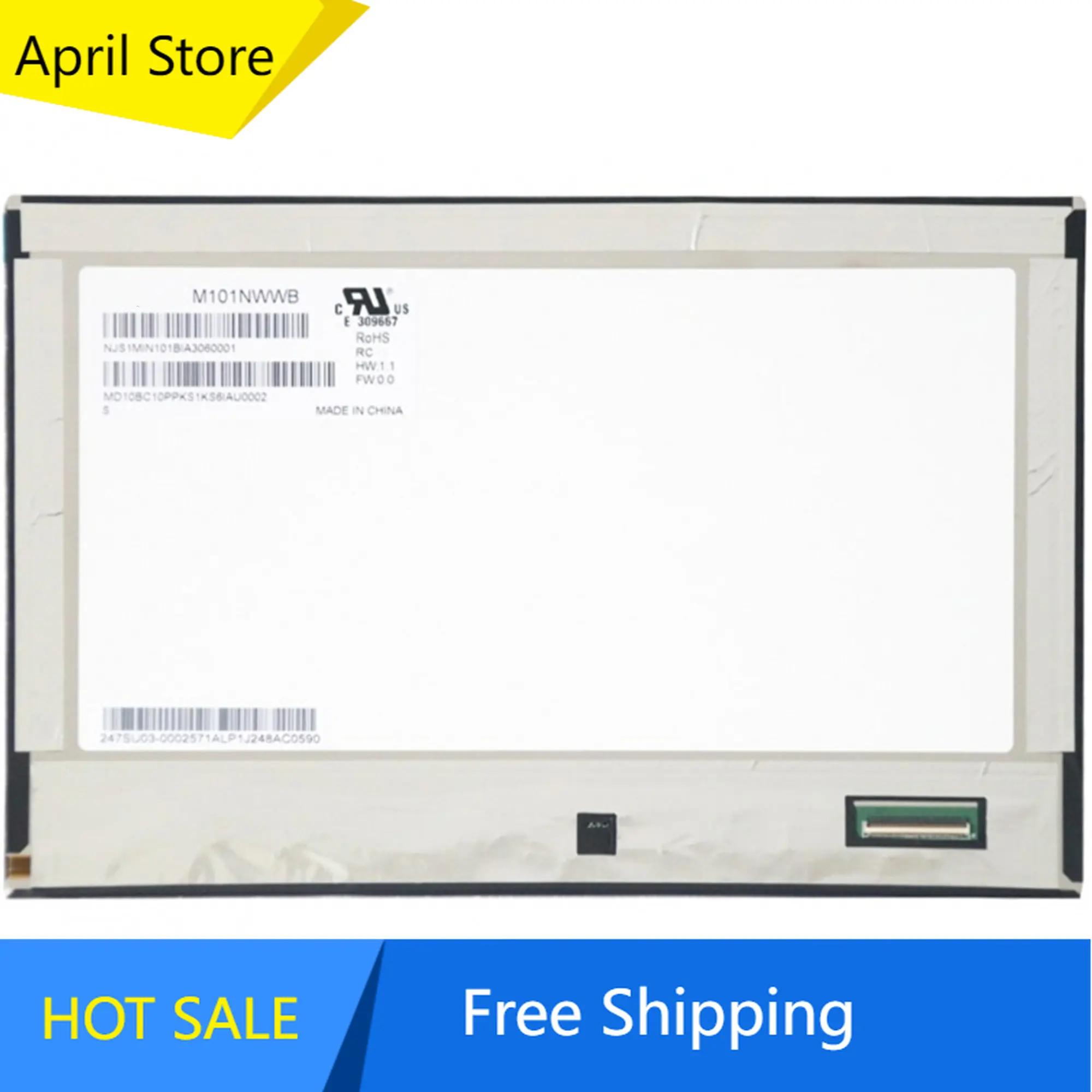 

M101NWWB RC 10.1'' IPS Laptop LCD Screen Panel Matrix 1280×800 LVDS 40 Pins
