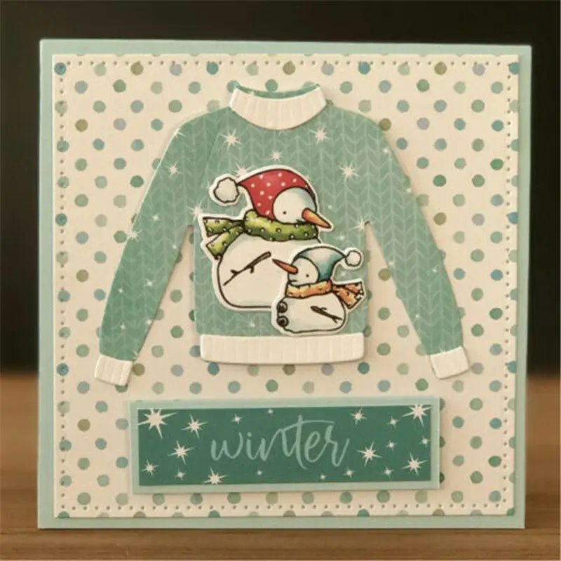 

Sweater DIY Metal Cutting Christmas Stencil Cards Dies Cuts Hanger Clothes