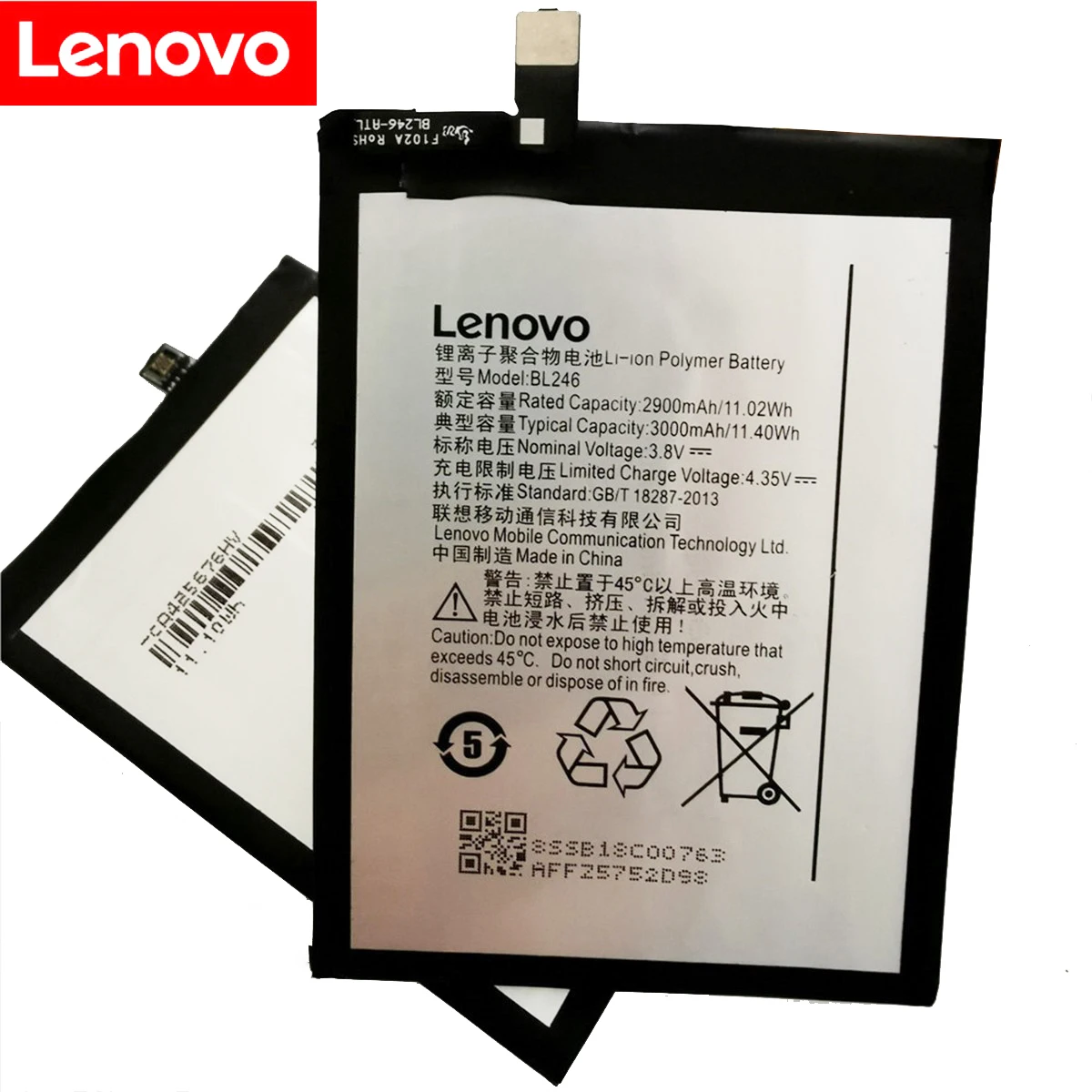 100% Оригинальный протестированный аккумулятор BL246 3000 мАч для Lenovo Vibe Shot Z90 Z90-3 z90a40 MAX