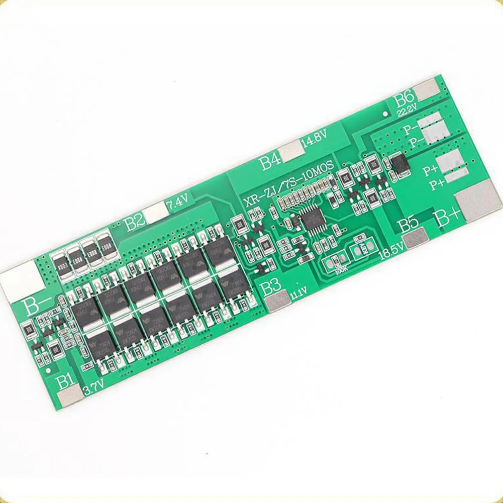 

BMS 7S 24V Li-Ion 18650 Battery Packs Charge Board with Balance Equalizer Function Common Port for Power