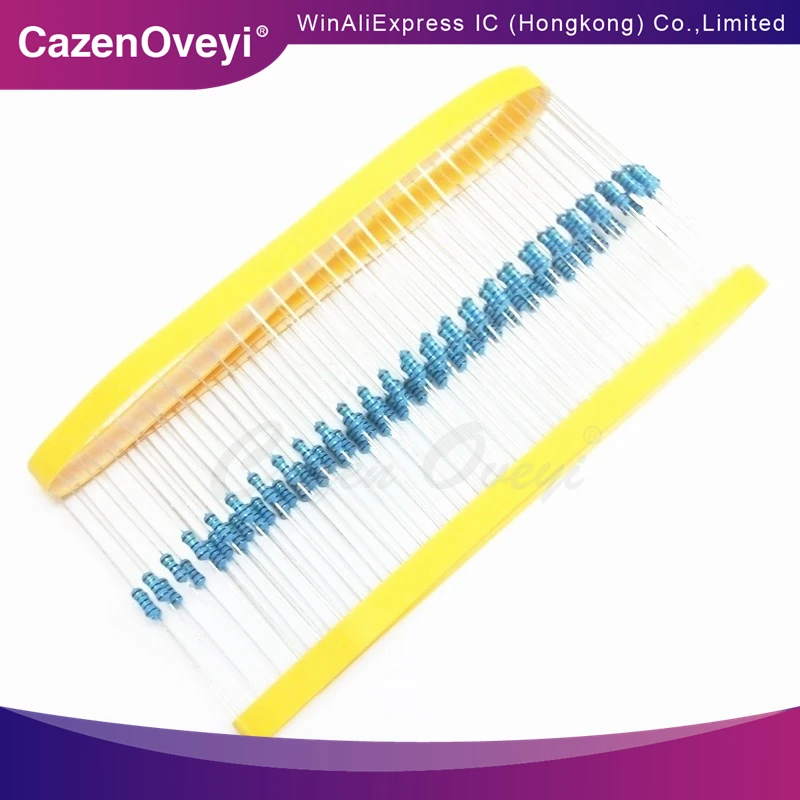 10 шт. 1/4 Вт золотой пленочный резистор 2R прецизионный 1% металлический