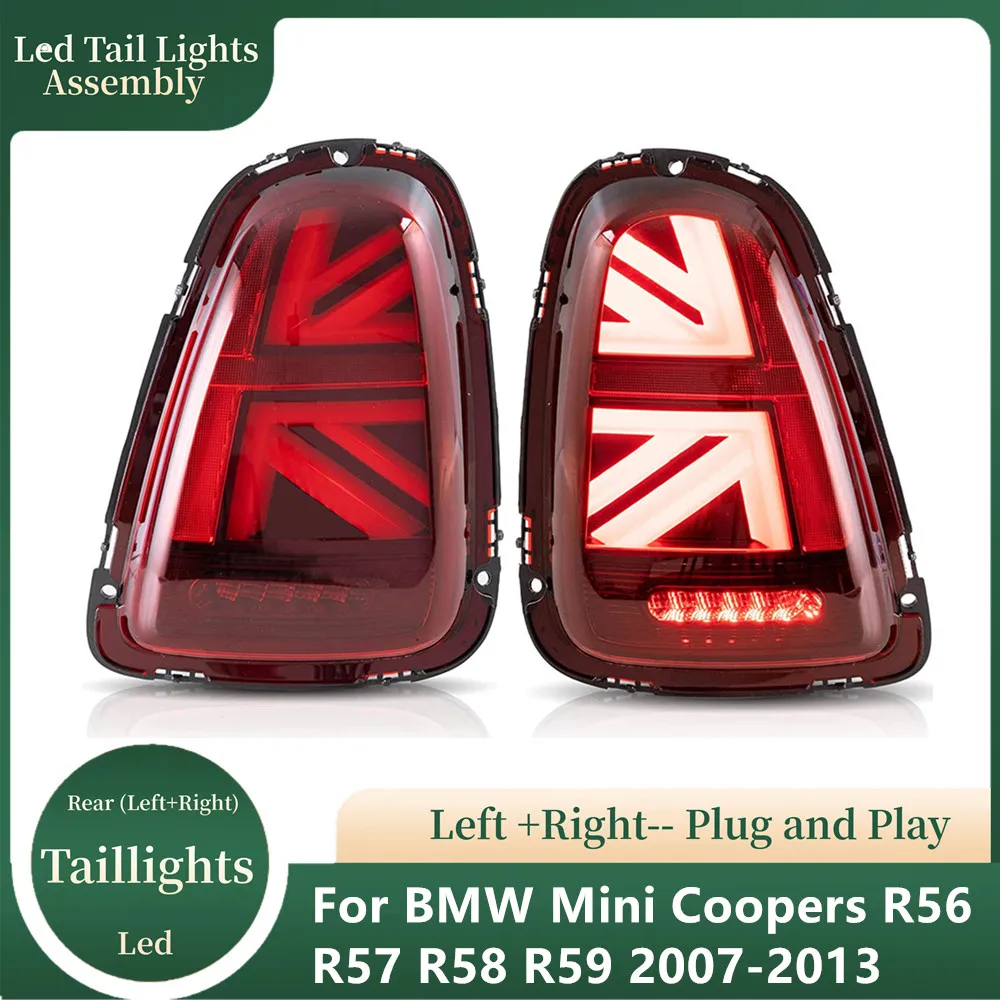 

Автомобильные аксессуары для BMW Mini Cooper светодиодные задние фонари R56 R57 R58 R59 2007 ‑ 2013 задние стоп-сигналы задние фонари Plug And Play