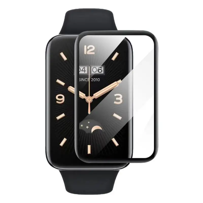 

Прозрачная пленка для смарт-часов, защита экрана, высокопрозрачная безопасная 3d пленка для горячего изгиба Mi Band 8, защита экрана