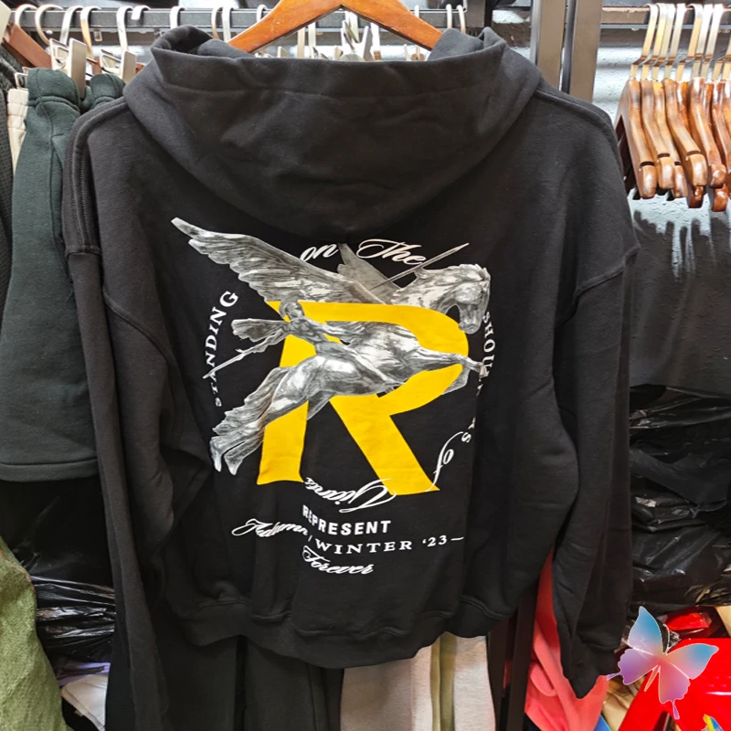 

Толстовка Зимняя с капюшоном с принтом для мужчин и женщин