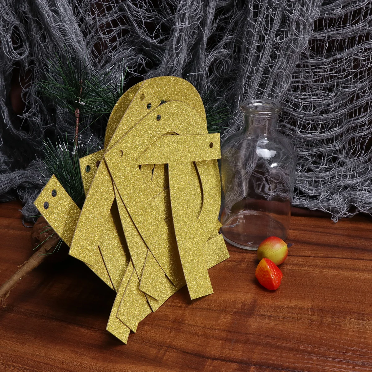 

Birthday Kids Decor Photo Ornament Glitter Ornaments Decoration Party Supplies Hanging