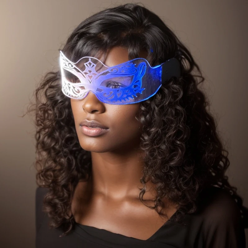 Новинка светящиеся неоновые очки 7 цветов 12 режимов