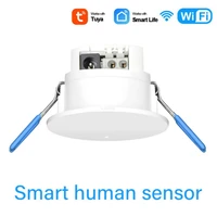 tuya wifi smart human presence sensor ceiling mounted infrared human body motion light sensor detector smart life automation