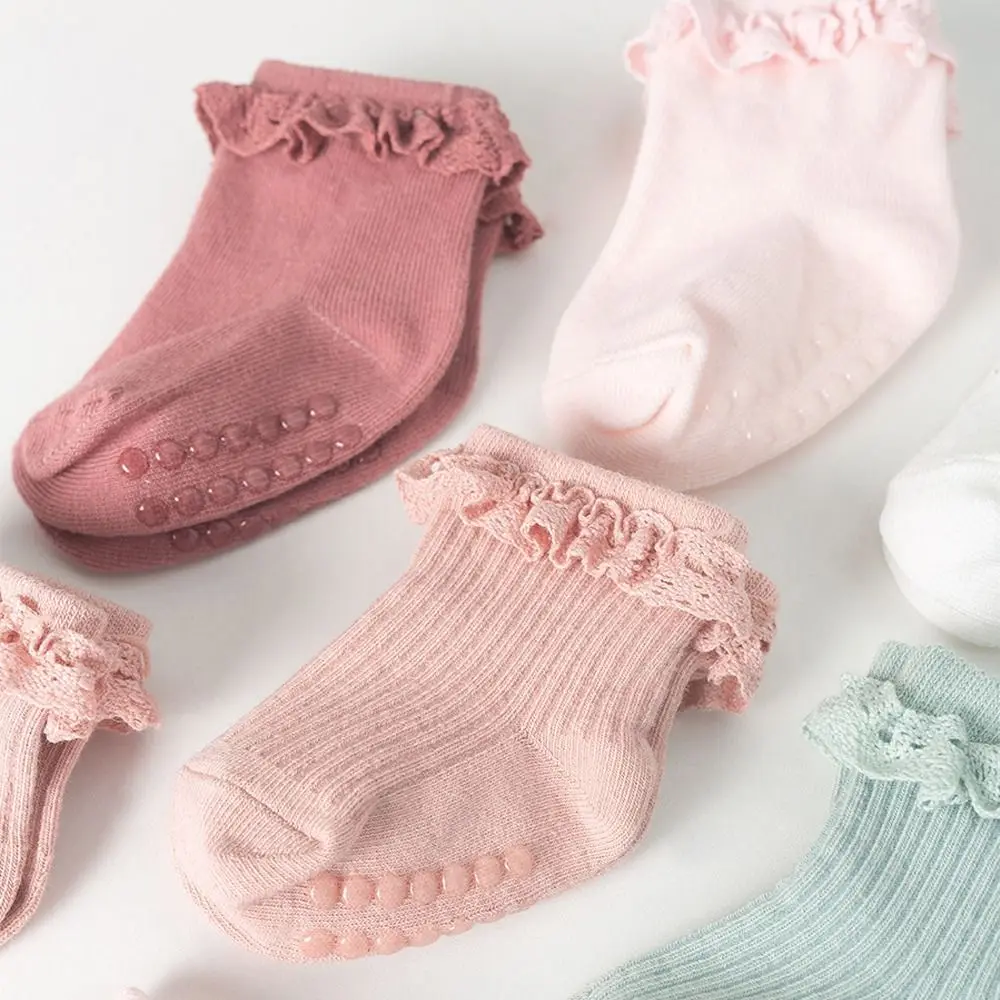 Носки детские дышащие однотонные клей для дозирования Нескользящие эластичные