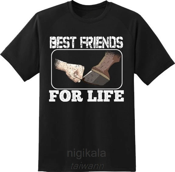 

Футболка Best Friend for All Life верховой езды, новинка, графическая футболка, брендовая мужская одежда, модная Высококачественная Мужская футболка, ...