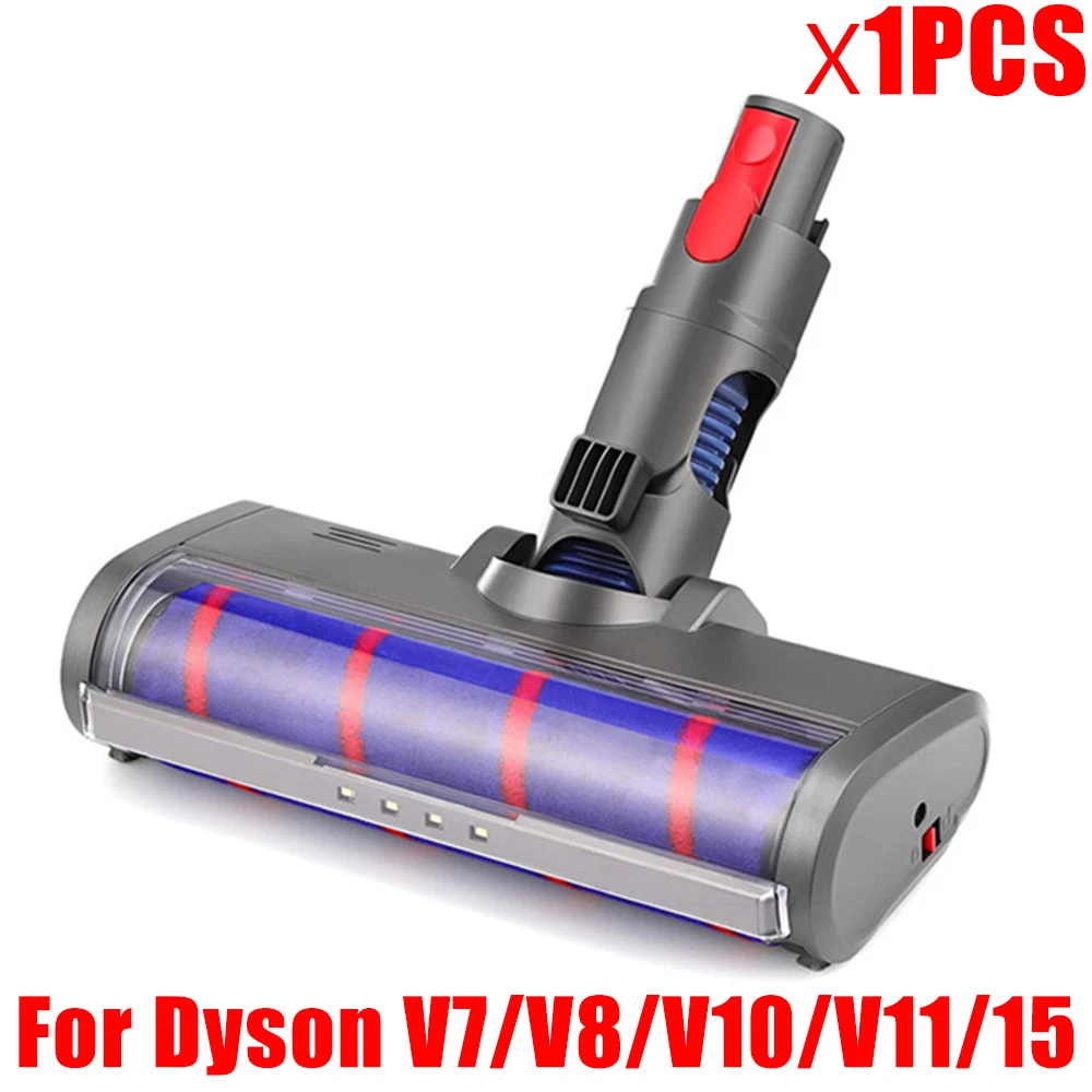 

Для Dyson V6 DC58 V7 V8 V10 V11 V15 Беспроводной пылесос Сменная насадка для щетки для пола Инструмент Мягкая роликовая чистящая головка