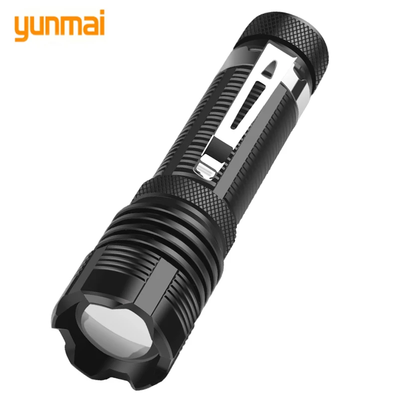 

Сверхъяркий светодиодный фонарик XHP50.2, фонарик с алюминиевым корпусом, водный фонарь для велосипеда, кемпинга, белый свет, используется бат...