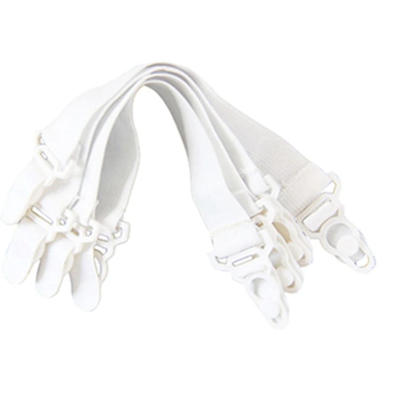 

Set Of 12 Elastic Bedspread Bed Sheet Bedspreads Stretchers Spanner Straps Strainer White