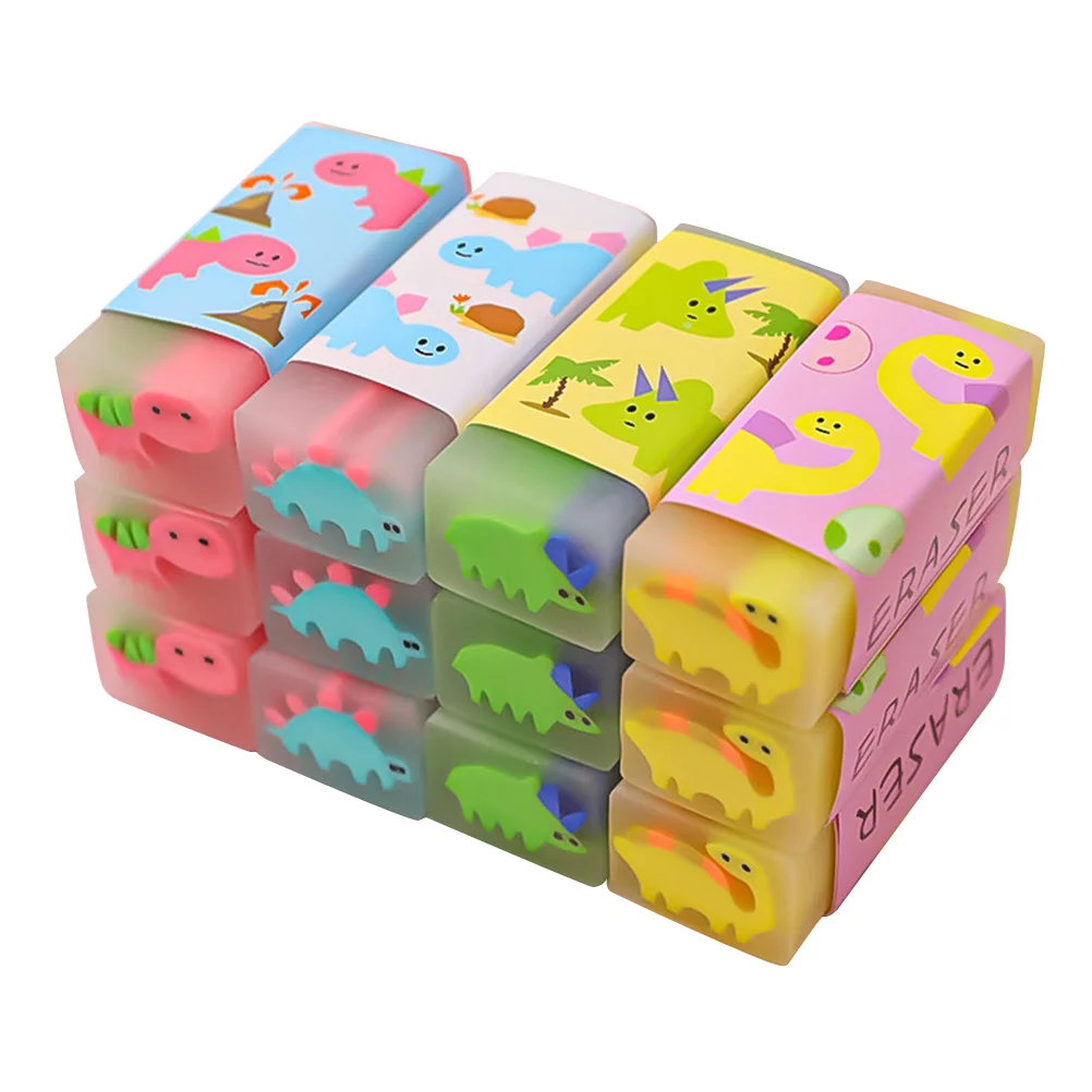 

Erasers Eraser Kids Animal Pencil Sketching Party Students Cartoondinosaurs Mini Rubber Favors Toys School Exam Adorable